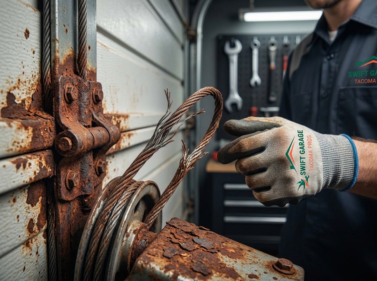 Garage Door Wear and Tear Inspection in Tacoma